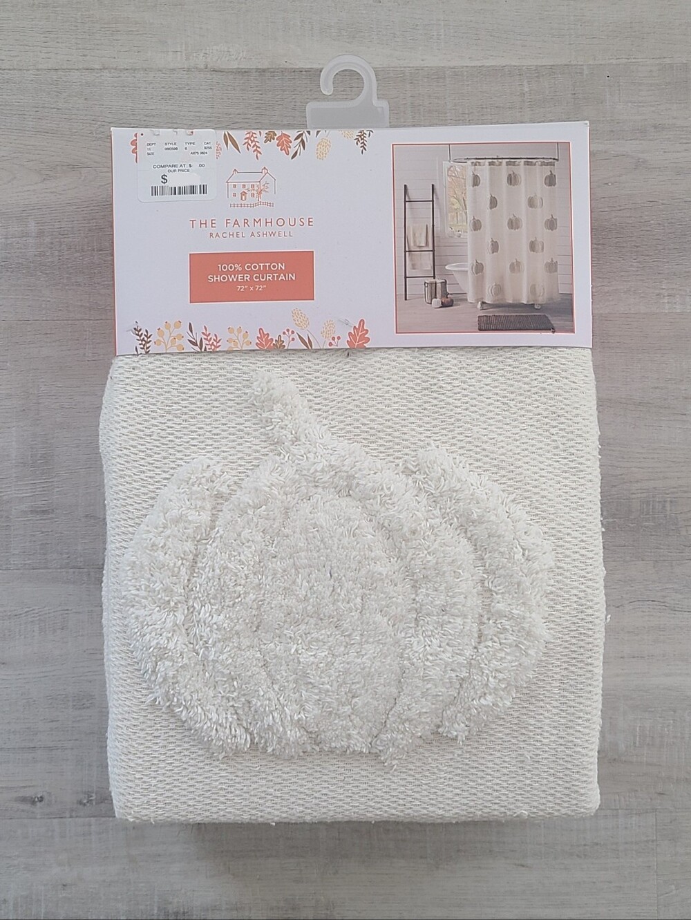 White Pumpkin Shower Curtain - The Farmhouse by Rachel Ashwell